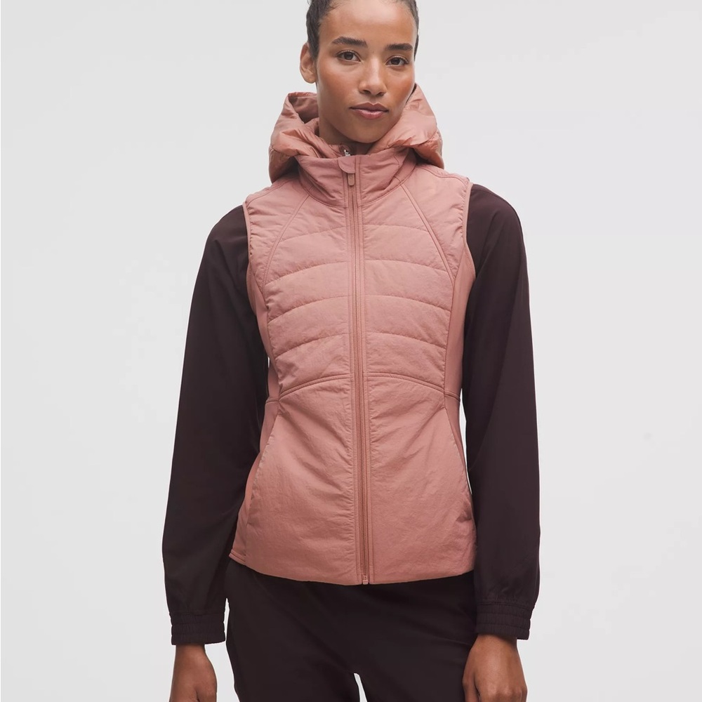 NWT Lululemon another mile vest Red Clay Sz8